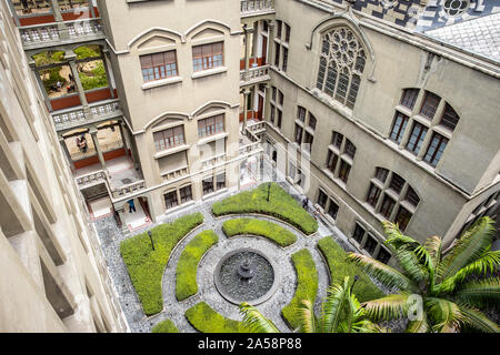 Innenhof des Palacio de la Cultura, Rafael Uribe Uribe, Palast der Kultur, Medellín, Kolumbien Stockfoto