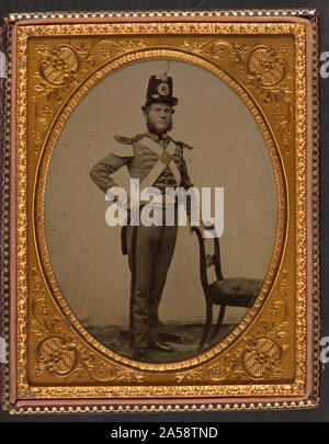 Unbekannter Soldat im 7. New York State Miliz einheitliche Stockfoto