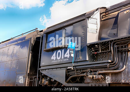 Die 4014 Big Boy 1941 Dampflok in Tucson auf Ihr 150 transkontinentale Reise quer durch Amerika. Stockfoto