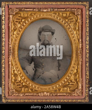 Unbekannter Soldat in Confederate uniform Stockfoto
