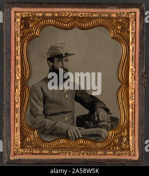 Unbekannter Soldat in Confederate uniform Stockfoto