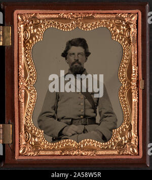 Unbekannter Soldat in Confederate uniform Stockfoto