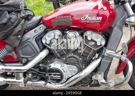 Indian Scout Motorrad Stockfoto