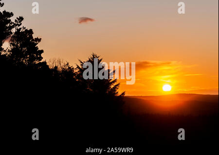 Ballydehob, Wst Cork, Irland. Okt, 2019 19. Die Sonne schön über West Cork heute Morgen. Heute werden überwiegend sonnig mit Höhen von 13°C betragen. Credit: Andy Gibson/Alamy Leben Nachrichten. Stockfoto