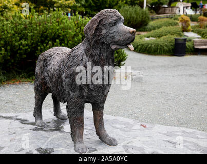 Neufundland lebensgroße Bronzestatue in St John's Neufundland Stockfoto