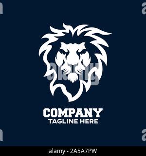 Modernes logo Lion's Head. Vector Illustration. Stock Vektor