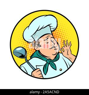 Kochen ok Geste, gourmet Essen Geschmack Stock Vektor