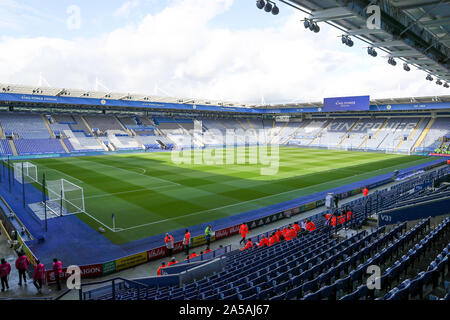 LEICESTER, ENGLAND 19. Oktober. Leicester City v Burnley für die King Power Stadion, Leicester am Samstag, den 19. Oktober 2019. (Credit: John cripps | MI Nachrichten) das Fotografieren dürfen nur für Zeitung und/oder Zeitschrift redaktionelle Zwecke verwendet werden, eine Lizenz für die gewerbliche Nutzung Kreditkarte erforderlich: MI Nachrichten & Sport/Alamy leben Nachrichten Stockfoto