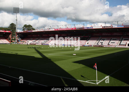 Bournemouth, UK. Okt, 2019 19. Eine allgemeine Ansicht der Boden vor der Premier League Match zwischen Bournemouth und Norwich City an Goldsands Stadion am 19. Oktober 2019 in Bournemouth, England. (Foto von Mick Kearns/phcimages.com) Credit: PHC Images/Alamy leben Nachrichten Stockfoto