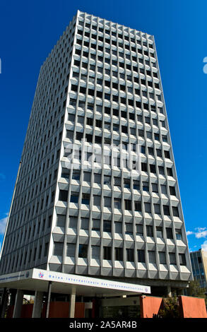 Sitz der International Telecommunication Union, ITU, Genf, Schweiz Stockfoto