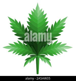 Cannabis leaf Logo Designs Inspiration isoliert auf weißem Hintergrund Stock Vektor