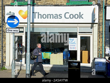 Niederlassung von Thomas Cook, Reisebüros, bald ein Absatzmarkt Hays Travel, England UK werden Stockfoto