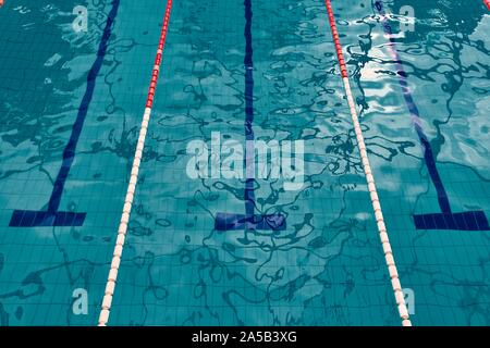 Seimming Pool Lanes Stockfoto