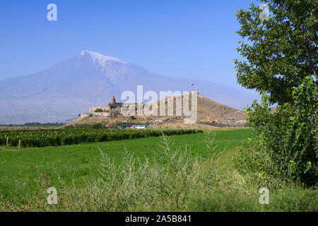 Armenien, Khor Chor Virap: Kloster in der Nähe von Ararat Stockfoto