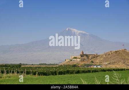 Armenien, Khor Chor Virap: Kloster in der Nähe von Ararat Stockfoto