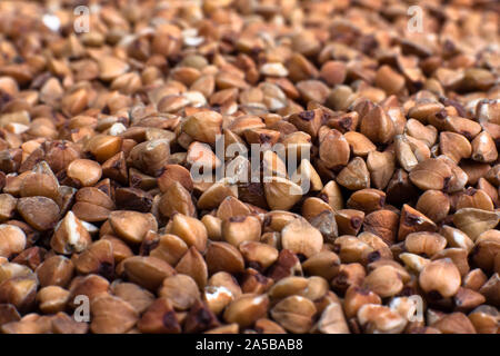 Buchweizen Textur als Hintergrund Stockfoto