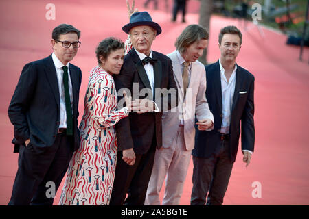 Bill Murray an den roten Teppich in den Rom Film Fest 2019 Stockfoto