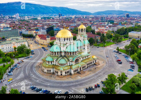 Die Alexander-Newski-Kathedrale in Sofia, Bulgarien, im Mai 2019 getroffen Stockfoto