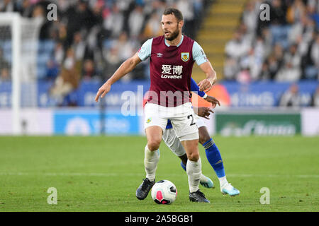 19. Oktober 2019, King Power Stadion, Leicester, England; Premier League, Leicester City v Burnley: Erik Pieters (23) von Burnley Credit: Jon Hobley / Nachrichten Bilder Stockfoto