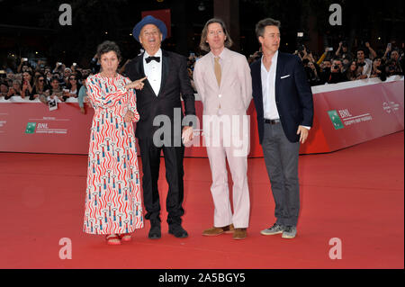 Roma, Italien. Okt, 2019 19. Roma Kino Fest 2019. Red Carpet Life Achievement Award abgebildeten Bill Murray, Frances McDormand, Wes Anderson, Edward Norton Credit: Unabhängige Fotoagentur/Alamy leben Nachrichten Stockfoto