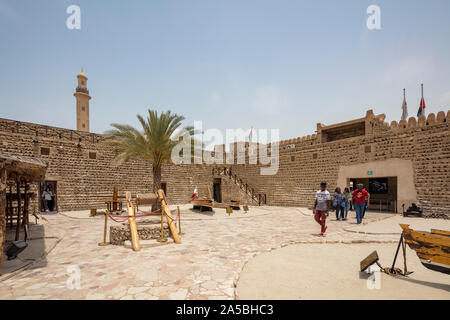 Das Dubai Museum, Al Fahidi Fort, Dubai, Vereinigte Arabische Emirate. Stockfoto