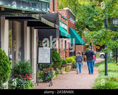 Historischen Biltmore Village in Asheville North Carolina in den Vereinigten Staaten Stockfoto