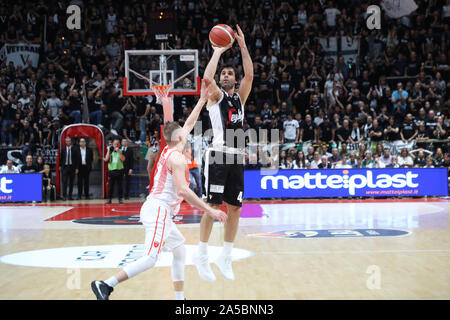 Bologna, Italien, 19 Okt 2019, Milos Teodosic (Virtus Bologna) während Segafredo Segafredo Virtus Bologna vs Openjobmetis Varese - Italienische Basketball eine Serie Meisterschaft - Credit: LPS/Michele Nucci/Alamy leben Nachrichten Stockfoto