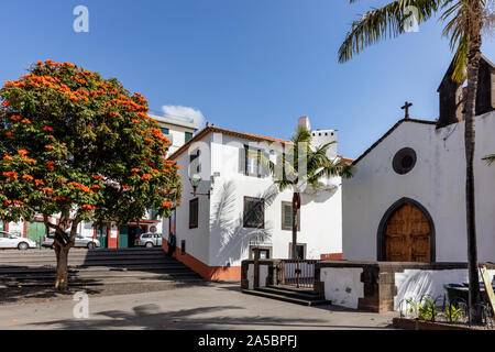 Die Capela do Corpo Santo oder Kapelle Corpo Santo ist eine Kapelle aus dem 15. Jahrhundert am Ende des alten Dorfes von Funchal, Madeira, Portugal Stockfoto