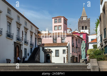 Colouful Gebäude in Funchal, Madeira, Portugal Stockfoto