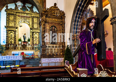 Igreja de Sao Bento oder St. Benedikt Kirche, Ribeira Brava an der Südküste von Madeira enthält historische Kunst. Stockfoto