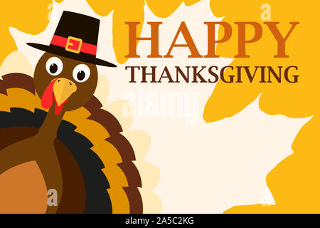 Happy Thanksgiving Feier Design. Vector Illustration Stockfoto