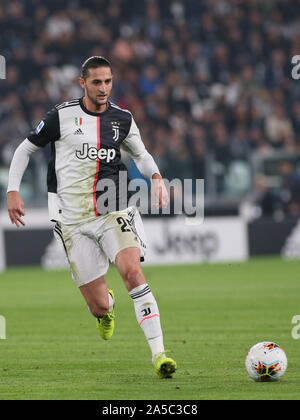 Torino, Italien. Okt, 2019 19. 25 Adrien Rabiot (juventus) während Juventus FC vs FC Bologna, italienische Fußball Serie A Männer-WM in Turin, Italien, 19. Oktober 2019 - LPS/Claudio Benedetto Credit: Claudio Benedetto/LPS/ZUMA Draht/Alamy leben Nachrichten Stockfoto