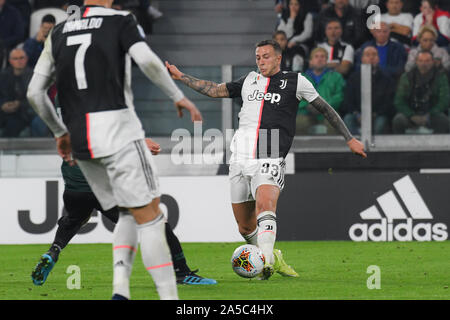 Federico Bernardeschi (Juventus FC) während der Serie ein Fußballspiel zwischen Juventus FC und FC Bologna bei der Allianz Stadion am 19 Oktober, 2019 in Turin, Italien. Stockfoto