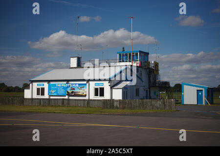 Control Tower. Wolverhampton Halfpenny Green Airport. South Staffordshire. Großbritannien Stockfoto