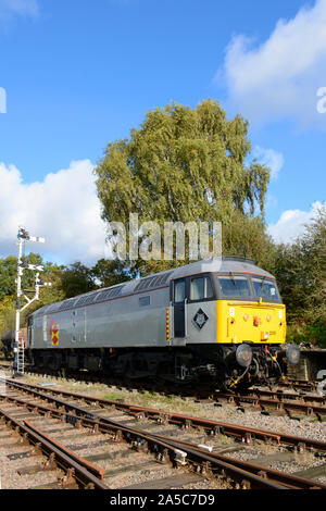 Class 47 Lokomotive 47205 an der Northampton und Lamport Eisenbahn Herbst Gala, Oktober 2019 Stockfoto