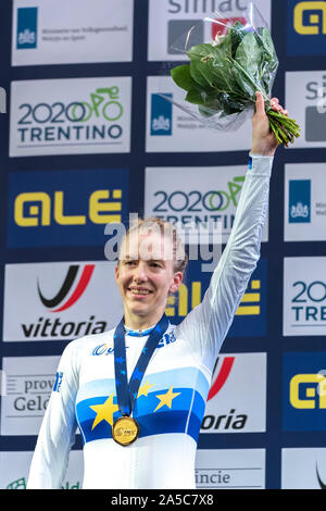 Franziska Brausse GER während der uec Titel Radfahren Europäische Meisterschaft am Oktober, 18 2019 in Apeldoorn, Niederlande. (Foto von SCS/Sander Chamid Stockfoto