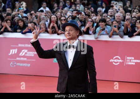 Bill Murray auf dem roten Teppich während des 14 Rom Film Festival. Stockfoto