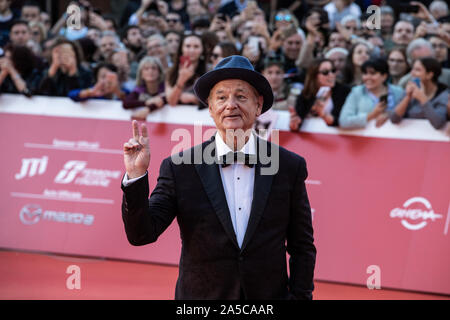 Bill Murray auf dem roten Teppich während des 14 Rom Film Festival. Stockfoto