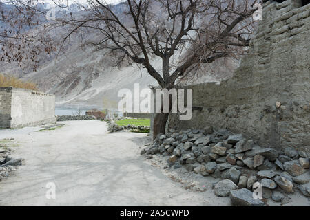 Hidden Village in Passu Tal, North East Pakistan. Stockfoto