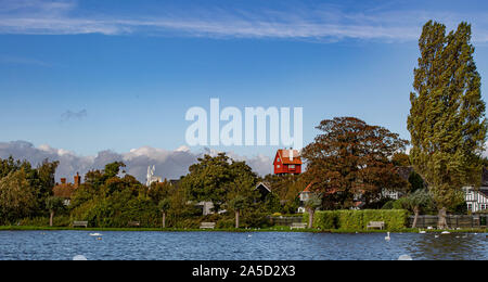 Das Wasser bei Damme Suffolk Stockfoto