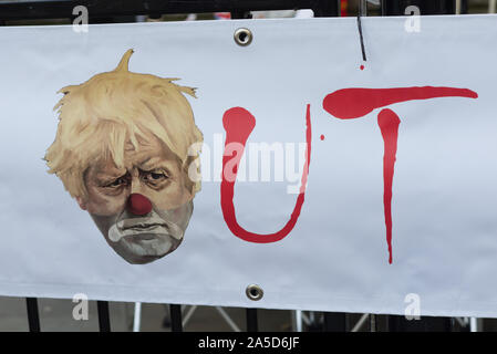 Versenden Sie die Clowns, Brexit protest London, 19. Oktober 2019 Stockfoto