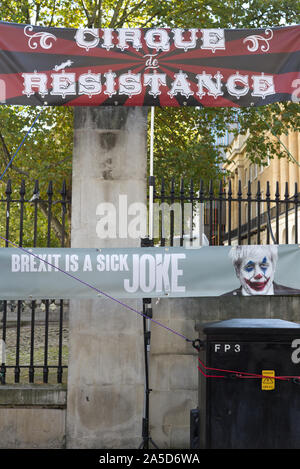 Versenden Sie die Clowns, Brexit protest London, 19. Oktober 2019 Stockfoto