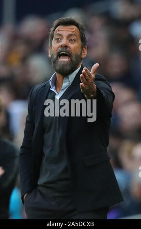 Quique Sanchez Flores Manager von Watford in der Barclays Premier League Match zwischen den Tottenham Hotspur und Watford, bei Tottenham Hotspur Stadion, Stockfoto