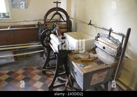 Die Wäsche in Christchurch Mansion, Ipswich, Suffolk, Großbritannien. Es ist jetzt ein Museum für die Öffentlichkeit zugänglich. Stockfoto