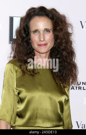 Oktober 19, 2019, Los Angeles, CA, USA: LOS ANGELES - OKT 3: Andie MacDowell bei der L.A. Tanzprojekt jährliche Gala am Hauser & Wirth am 3. Oktober 2019 in Los Angeles, CA (Credit Bild: © Kay Blake/ZUMA Draht) Stockfoto