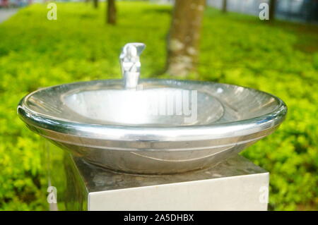 Direkte Trinkwasser Einrichtungen Stockfoto