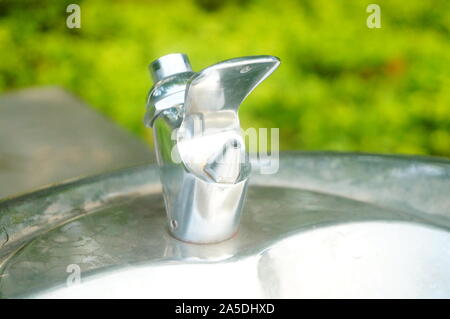 Direkte Trinkwasser Einrichtungen Stockfoto