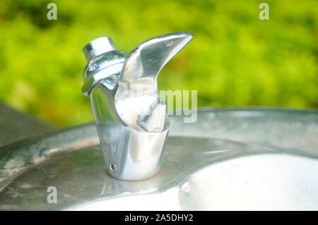 Direkte Trinkwasser Einrichtungen Stockfoto