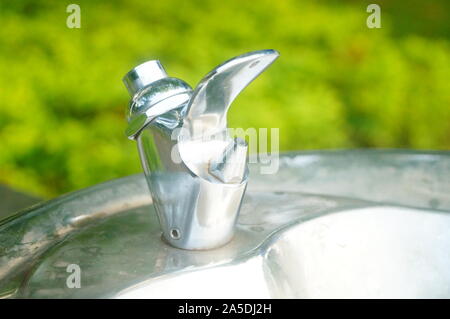 Direkte Trinkwasser Einrichtungen Stockfoto