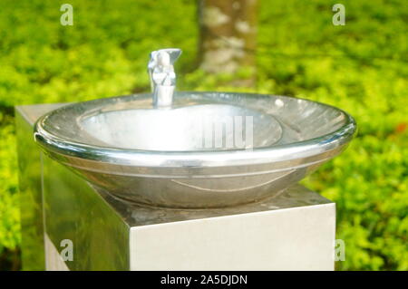 Direkte Trinkwasser Einrichtungen Stockfoto